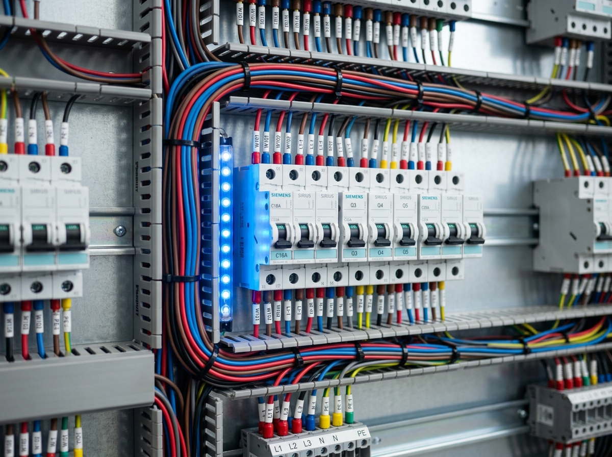 Precyzyjnie wykonana rozdzielnica elektryczna